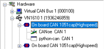 在 Vector Hardware Config 中检查 CANoe 应用通道绑定
