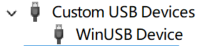 设备管理器中的 WinUSB Device